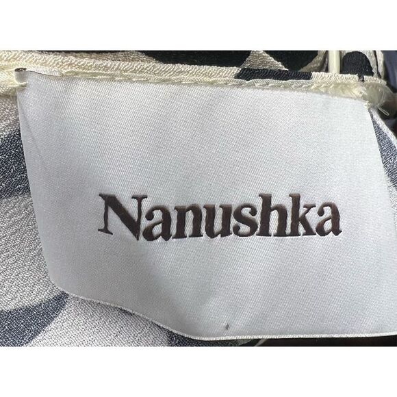 NANUSHKA Laurine Asymmetric One Sleeve Top in Animal sprint NWOT Size Large - Picture 9 of 11